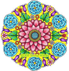 As specified in the name, these coloring pages can make people zen. Mandala Already Colored Coloring Pages Novocom Top