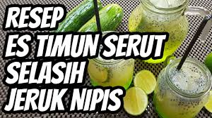 Kemudian siram serutan es tadi dengan sirup aneka rasa dan warna yang sudah anda siapkan. Resep Dan Cara Membuat Es Timun Selasih Jeruk Nipis Sirup Melon Yang Segar Youtube