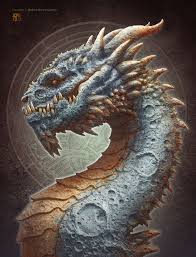 Moon Dragon By Kerembeyit On Deviantart Fantasy Dragon Dragon Artwork Dragon Art