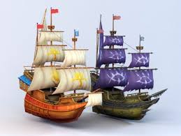 Anime Pirate Ship Free 3d Model Anime Pirate Pirate Ship Anime