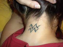 Aquarius Tattoo Neck Tattoo Neck Tattoos Women Aquarius Tattoo