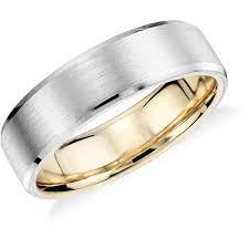 Blue Nile Brushed And Polished Wedding Ring Mens Wedding Rings Titanium Wedding Rings Platinum Wedding Rings