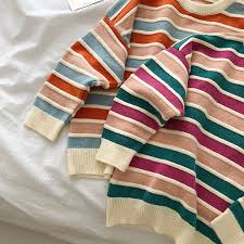 This page contains a brief . Y2k Aesthetic Outfits Clothing Style Striped Retro Korean Sweater Vintage Indie Clothes Y2kaesthetic Fashion Accessories