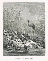 Les Grenouilles Qui Demandent Un Roi Fable De Jean De La Fontaine Illustree Par Gustave Dore Mas Estampes Anciennes Mas Antique Resim Sanati Sanat Resim