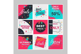 Sale Social Media Posts Mockups Pack Web Banner Design Banner Template Design Social Media Post