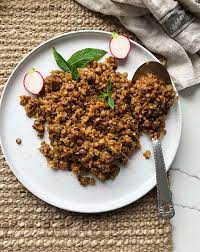 Mujadara Hamra Lentils Bulgur A Delicious Vegan Lebanese Recipe Recipe Mujadara Recipe Lebanese Recipes Recipes