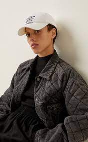 Balenciaga Cotton Embroidered Multilingual Baseball Cap In White Lyst