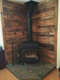 A contemporary look and minimal design, thanks to the fact. 27 Stunning Fireplace Tile Ideas Wood Stove Hearth Corner Wood Stove Wood Stove Surround