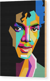 Michael Jackson young Wood Print