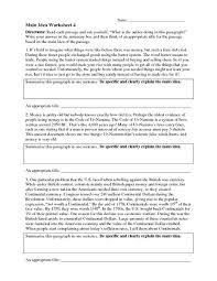 _ main idea worksheet 4 directions: 28 Main Idea Worksheet 4 Worksheet Resource Plans