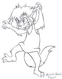 Drawings anime for kids wearewolfs. Toony Werewolf Boy By Dragga On Deviantart