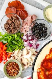 Check spelling or type a new query. Homemade Supreme Pizza Homemade Or Store Bought Crust Spend With Pennies