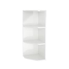Shop wayfair for all the best stainless steel kitchen & dining tables. Goodhome Imandra White Gloss Glass Wood Corner Shelf L 340mm D 360mm Diy At B Q