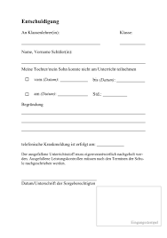 Die gründe für die krankmeldung oder entschuldigung für die schule sind vielfältig. Schule Am Weisseplatz