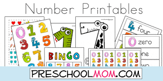 Yellow pencils number wall cards. Number Preschool Printables Preschool Mom