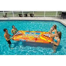 Inflatable Beer Pong Table Floating Blow Up Swimming Pool Game Portable Lounge Swimming Pool Games Pool Swimming Pools