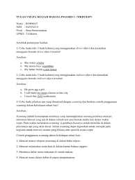Maybe you would like to learn more about one of these? Tugas 3 Mata Kuliah Bahasa Inggris 1