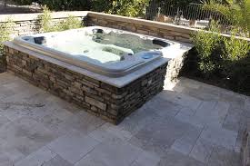 In Ground Spa Hot Tub In Ground Spa Hot Tub In Arizona From Spas By Design Hot Tub Patio Hot Tub Backyard Hot Tub Landscaping
