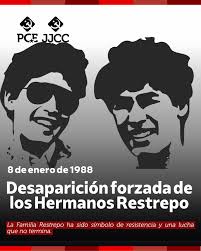 🌱 Ayer, recordamos 38 años desde la desaparición forzada de los hermanos  Carlos Santiago y Pedro Andrés Restrepo Arismendi — dos adolescentes de 17  y 14 años que nunca regresaron a su