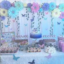 Lindo Chadebebe Por Blossompapers Festajardimdasborboletas Butterfly Themed Birthday Party Butterfly Birthday Party Decorations Butterfly Birthday Theme