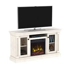 Edyo living rustic farmhouse electric fireplace tv stand media center storage television console. Brayer White Oak Tv Stand For Tvs Up To 60 With Electric Fireplace Walmart Com Walmart Com