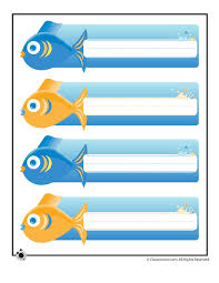 Printable Name Plates Ocean Fish Woo Jr Kids Activities Ocean Theme Classroom Bulletin Board Decor Jungle Theme Classroom
