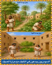 تاريخ العراق القديمالسومريون يبدعون في التكييف مع حرارة الصيف