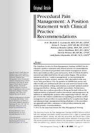 Complete home health care specializes in end of life care, geriatric care, respite care, safety consulting, personal. Pdf Procedural Pain Management A Position Statement With Clinical Practice Recommendations