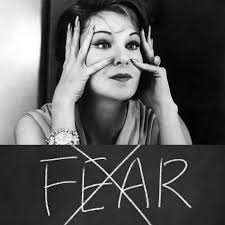 I've always been very aware of the need to not let fear rule me. Fear of  failure can be a paralyzing thing, but it also can be the door to  inspiration.” ❤️ #