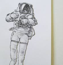 Floating In Space Cara Walz Astronaut Drawing Pix Art Astronaut Drawing Drawing Techniques