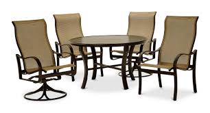 Both tropitone low back and high back chair models were made in multiple lengths. Shoreline 5 Piece Patio Dining Set Rich By Hom Furniture