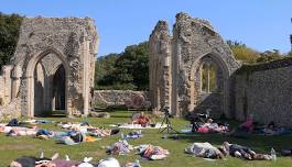 Creake Abbey ReAlign™ Alchemy Sound bath in the abbey ruins