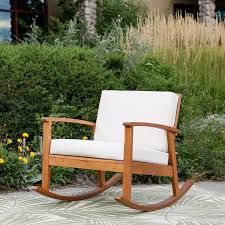 Buecker Rocking Chair With Cushions In 2020 Rocking Chair Modern Outdoor Rocking Chairs Modern Rocking Chair