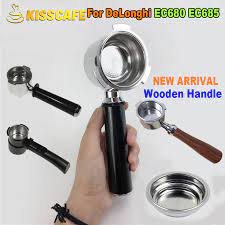 At the end the orange light is still flashing. Espresso Machine Portafilter For Delonghi Ec680 Ec685 Stainless Steel Coffee Machine Bottomless Filter Holder Barista Tool Coffee Filters Aliexpress