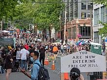 It's a farmer's market, concert venue, community hub and family bbq. Capitol Hill Autonomous Zone Wikipedia