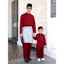 Baju melayu merah saiz besar maroon satu set raya sumber : Warna Maroon Baju Melayu Dewasa Kanak2 Shopee Malaysia