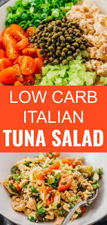 Low Carb Italian Tuna Salad Savory Tooth In 2020 Healthy Tuna Recipes Tuna Salad Recipe Healthy Can Tuna Recipes Healthy
