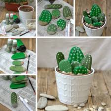 Un cactus à besoin d'une grande charge de soleil pour pousser. Tuto Diy Faire Des Cactus Avec Des Galets
