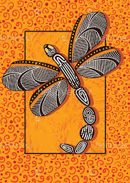 Dragonfly Aboriginal Art Vector Painting Download Graphics Vectors Aboriginal Dot Painting Dot Art Painting Free Art Prints
