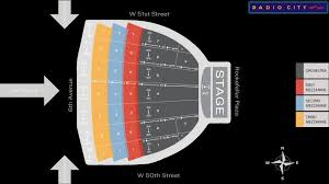 Radio City Music Hall Seat Map Msg Official Site For Radio