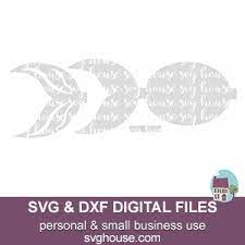 Mermaid Bow Template Svg Cut Files For Cricut And Silhouette