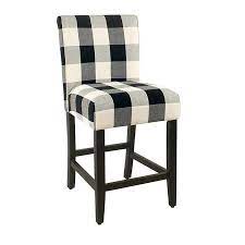 The cheerfully woven pe wicker seat and back extends to pretty wrap detailing on the brown frame of this classically styled chair. Black And White Buffalo Check Counter Stool Kirklands