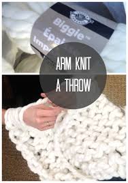 Arm knit a chunky throw blanket in about 90 minutes. Chunky Arm Knit Throw Diy Love Of Home