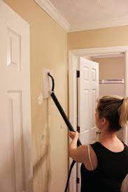 How To Remove Wallpaper Without Chemicals Even If It S Been Painted Over Erin Spain Removable Wallpaper Removing Old Wallpaper Diy Wallpaper