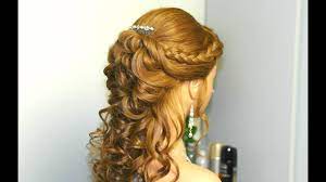 You can have long or short curly hair, the short curly hairstyle can make your face look smaller, and they are so chic when you have a bob curly hairstyle. Curly Prom Hairstyle For Long Hair With French Braids Tutorial Youtube