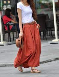 Burnt Orange Maxi Skirt Hottest Fashion Trends Cute Maxi Skirts Hot Fashion