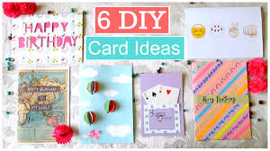 19 diy birthday cards to show how much you care. Diy 6 Easy Greeting Card Ideas Youtube