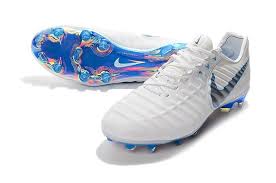 Botas De Nike Tiempo Legend 7 Fg Acc Blanco Azul Nike Football Boots Nike Soccer Shoes Soccer Cleats Nike