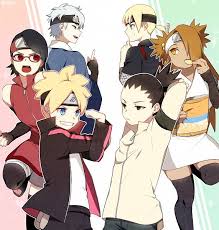 Boruto Naruto The Movie Naruto Mitsuki Naruto Uchiha Sarada Akimichi Chouchou Ilustrasi Karakter Animasi Kartun