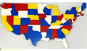 States with state names, flags, state abbreviations, and nicknames. Build A Lego United States Map Inspiration Laboratories